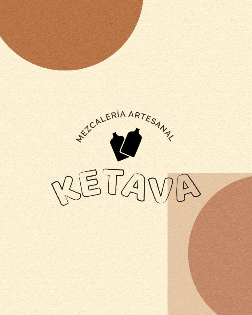 Logo Ketava mezcalería Artesanal por Matikali Estudio Creativo