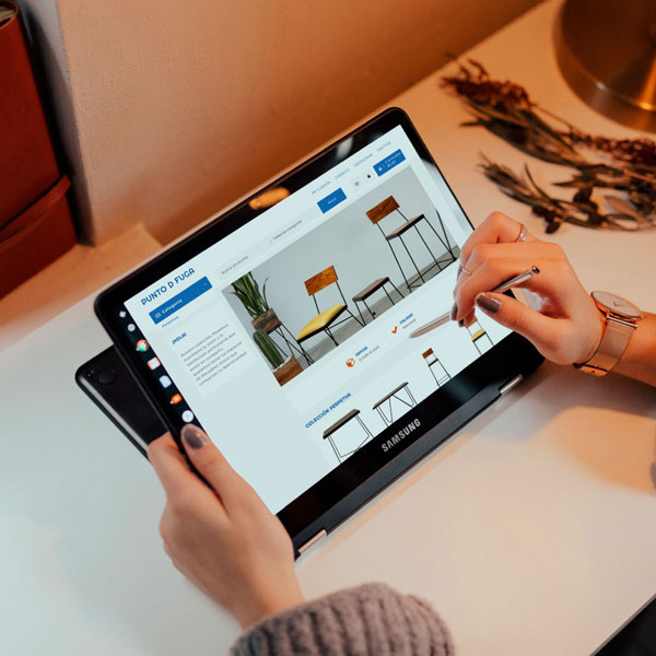 Diseño web y Diseño UX UI para mueblería Punto de Fuga