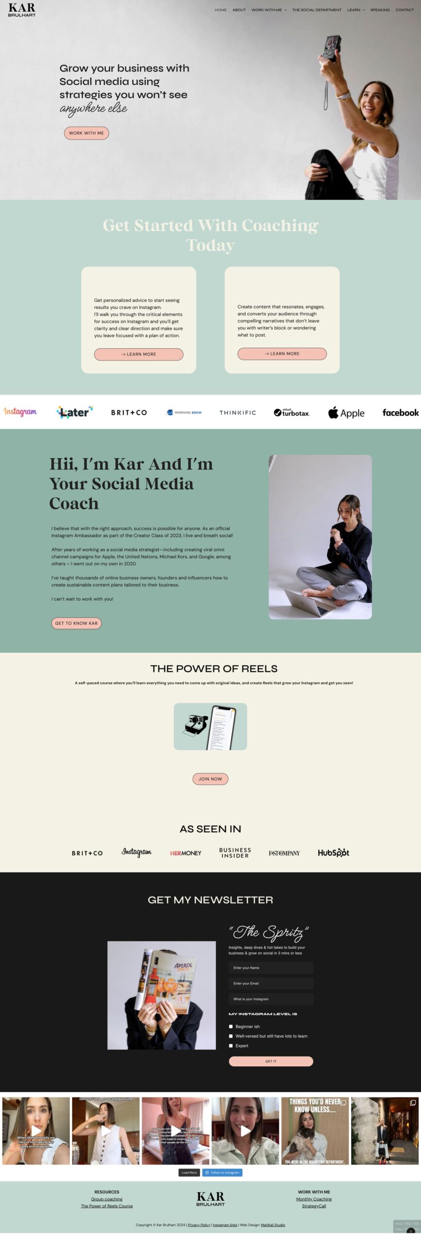 Diseño Web UX UI Kar Brulhart